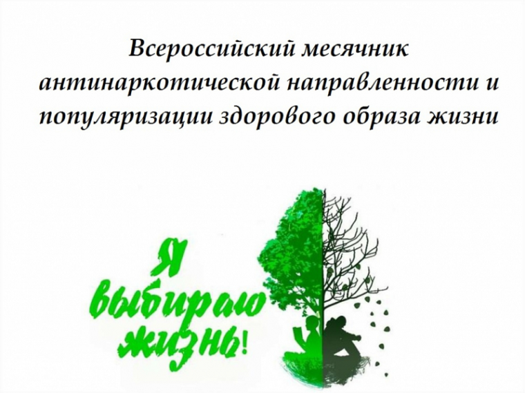 Месячник антинаркотической направленности и популяризации здорового образа жизни.